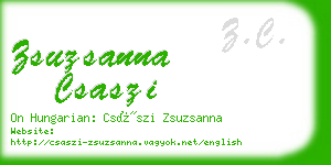 zsuzsanna csaszi business card